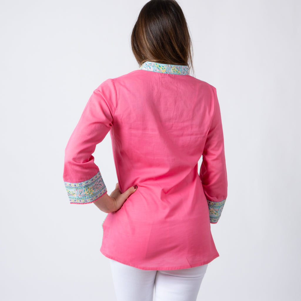 Lahariya in Hot Pink back